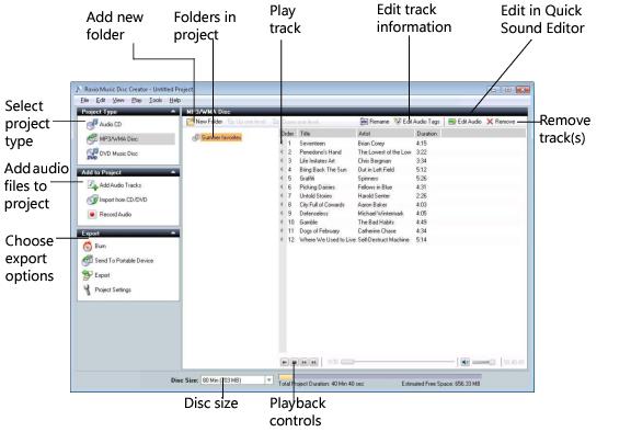 MP3/WMA Disc window