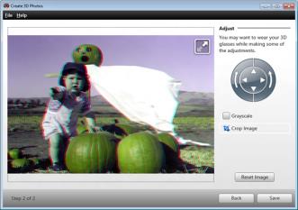 Photo adjustment window Photo adjustment window