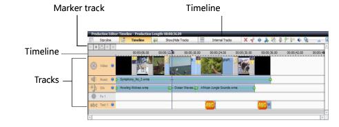 Production Editor (Timeline view)