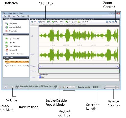 Sound Editor window