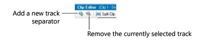 Add/remove track separator controls