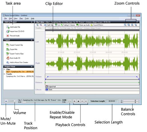Sound Editor window